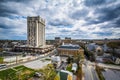 View of buildings in Towson, Maryland. Royalty Free Stock Photo