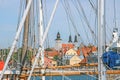 View of buildings in visby old town