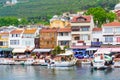 View of Burgazada island port Princes island Turkey Royalty Free Stock Photo