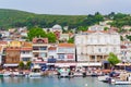 View of Burgazada island port Princes island Turkey Royalty Free Stock Photo