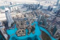 View from Burj Khalifa Dubai Royalty Free Stock Photo