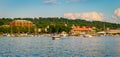 Burlington Community Boathouse on Lake Champlain waterfront Royalty Free Stock Photo