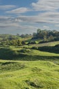 View from Burton Dassett Hills on a bright autumn day Royalty Free Stock Photo