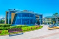 View of the bus station south in Bourgas, Bulgaria Royalty Free Stock Photo