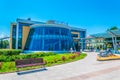 View of the bus station south in Bourgas, Bulgaria... Royalty Free Stock Photo