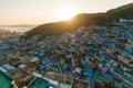 View of Busan Gamcheon Culture Village in Busan, South Korea.