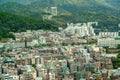 View from Busan tower into the city of busan Royalty Free Stock Photo