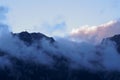 View from Busteni towards Caraiman mountains, Carpathian - Prahova, Romania