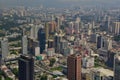 View of the bustling metropolitan cityscape of Kuala Lumpur.