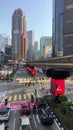 Pedestrians crossing road at Buking Bintang district of Kuala Lumpur