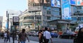 View of busy Dundas Square in Toronto 4K