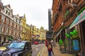 Shaftesbury Avenue view London UK Royalty Free Stock Photo