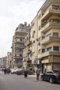 View of a busy street in the Agouza district of downtown Cairo in Cairo