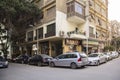 View of a busy street in the Agouza district of downtown Cairo in Cairo