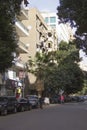 View of a busy street in the Agouza district of downtown Cairo in Cairo