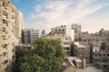 View of a busy street in the Agouza district of downtown Cairo in Cairo