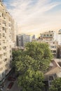 View of a busy street in the Agouza district of downtown Cairo in Cairo