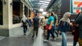 The view of the busy street of local people and tourist at Bukit Bintang