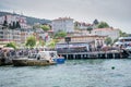 View of Buyukada (big island) from sea ferry,Istanbul,Turkey