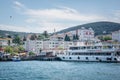 View of Buyukada (big island) from sea ferry,Istanbul,Turkey