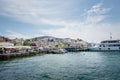 View of Buyukada (big island) from sea ferry,Istanbul,Turkey