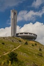 View of Buzludzha monument in Bulgar