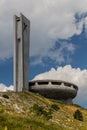 View of Buzludzha monument in Bulgar