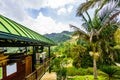 View on cable car next to the village of Jerico, Colombia Royalty Free Stock Photo