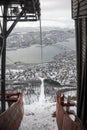 View from cable car station in Tromso Royalty Free Stock Photo