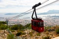 Toulon city and coastline from Faron mountain Royalty Free Stock Photo