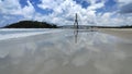 View of the cable stayed bridge in the city of Ilheus Bahia Brazil Royalty Free Stock Photo