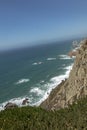 View at Cabo da Roca Lighthouse Portuguese: Farol de Cabo da Roca Royalty Free Stock Photo