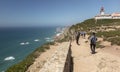 View at Cabo da Roca Lighthouse Portuguese: Farol de Cabo da Roca which is Portugal`s