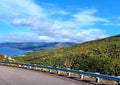 View of Cabot Trail during fall. Cape Breton, Nova Scotia. Canada. Royalty Free Stock Photo