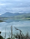 view of Caccamo lake, Palermo, Sicily, Italy Royalty Free Stock Photo