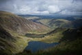 View from Cadair Idris mountain and lakes in Snowdonia, Wales, UK