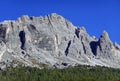 View of Cadini di Misurina in a sunny summer day. Royalty Free Stock Photo