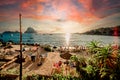 View of Cala dHort Beach, Ibiza Royalty Free Stock Photo