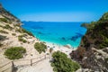 A view of Cala Goloritze beach, Sardegna Royalty Free Stock Photo