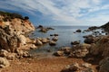 View of Cala Greca beach Royalty Free Stock Photo