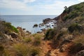 View of Cala Greca beach Royalty Free Stock Photo