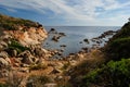 View of Cala Greca beach Royalty Free Stock Photo