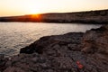 View of Cala Greca, Lampedusa Royalty Free Stock Photo
