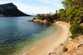 View of Cala Moresca beach Royalty Free Stock Photo