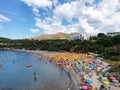 View of the Calanca beach in Marina di Camerota in Italy Royalty Free Stock Photo