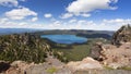 View on caldera from paulina Peak. Royalty Free Stock Photo