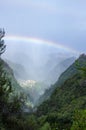 The rainbow by levada way, Madera.