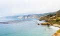 A View of the California Coastline along State Road 1 Royalty Free Stock Photo