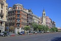 View of the calle Alcala in Madrid