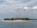 View of a calm and quiet Betul Beach and Jetty